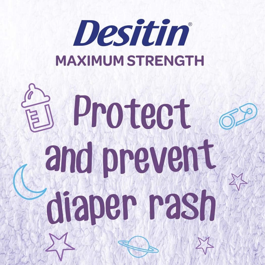 Desitin Maximum Strength, Diaper Rash paste with Zinc Oxide , 2 Oz (57 g) : Health & Household