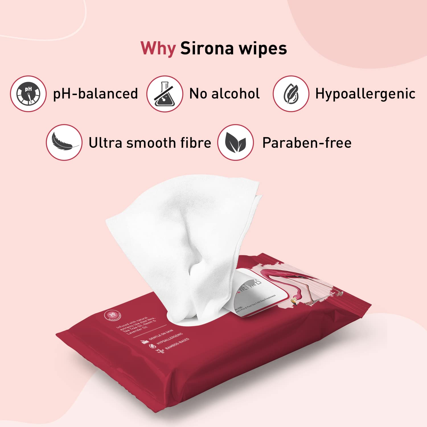 Sirona Intimate Wet Wipes - 10 Wipes : Health & Household