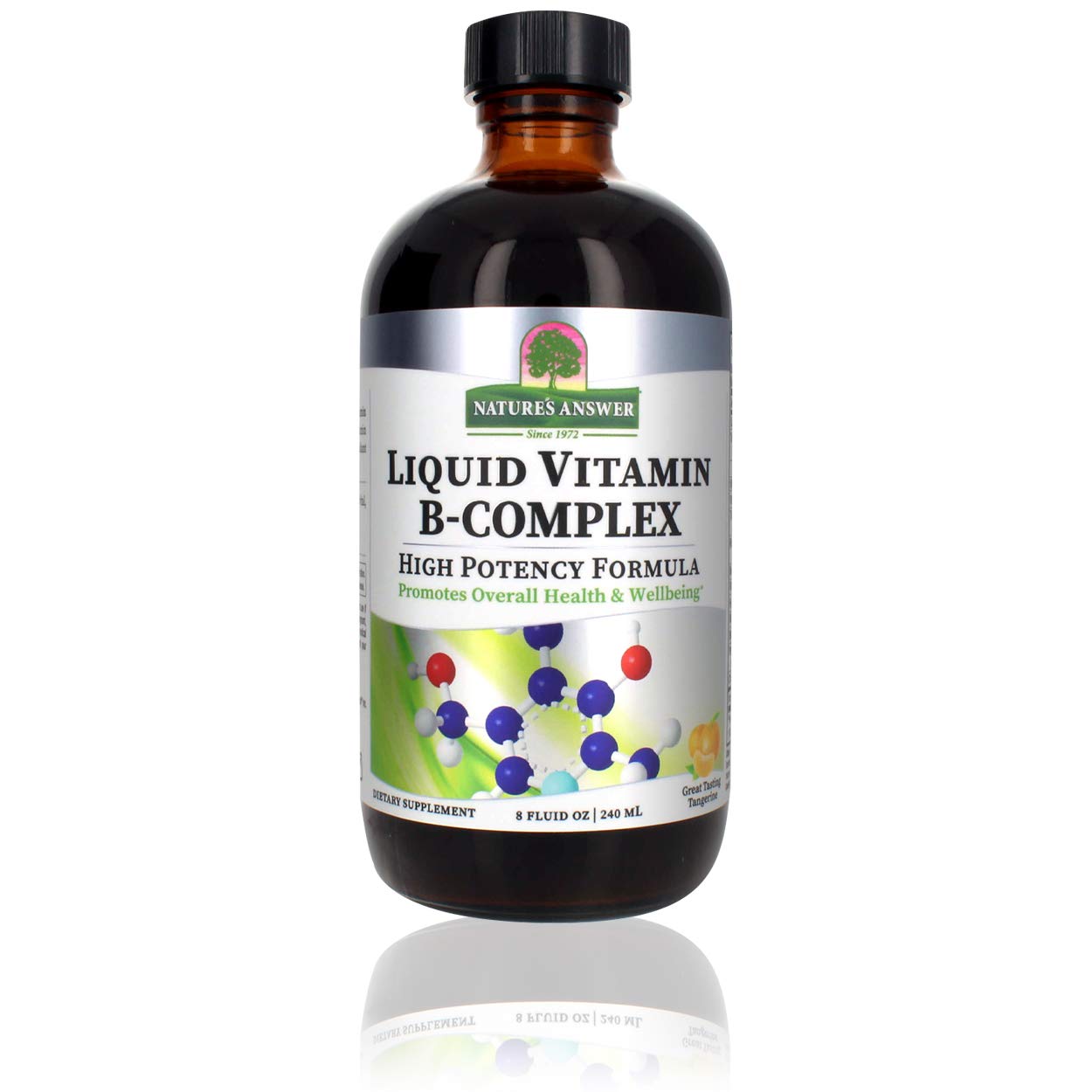Nature'S Answer Liq Vitamin B-Complex Supports Healthy Energy Levels | Promotes Healthy Nerve Function | All-Natural Tangerine Avor | Gluten-Free & Benzoate-Free 8