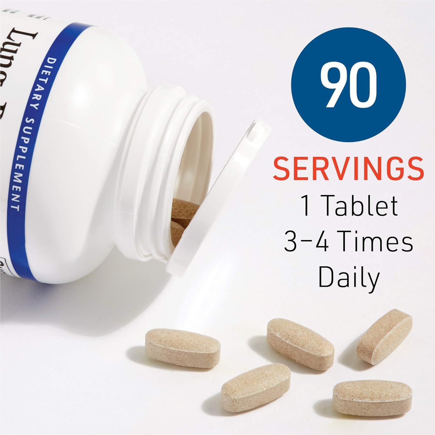 Lung, Bronchial & Sinus Health By Natural Factors, Natural Supplement For Respiratory Health And Easy Breathing, 90 Tablets