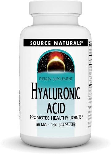 Source Naturals Hyaluronic Acid, Promotes Healthy Joints* 50 Mg -120 Capsules