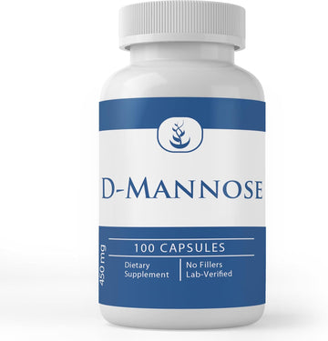 Pure Original Ingredients D-Mannose, (100 Capsules) Always Pure, No Additives Or Fillers, Lab Verified