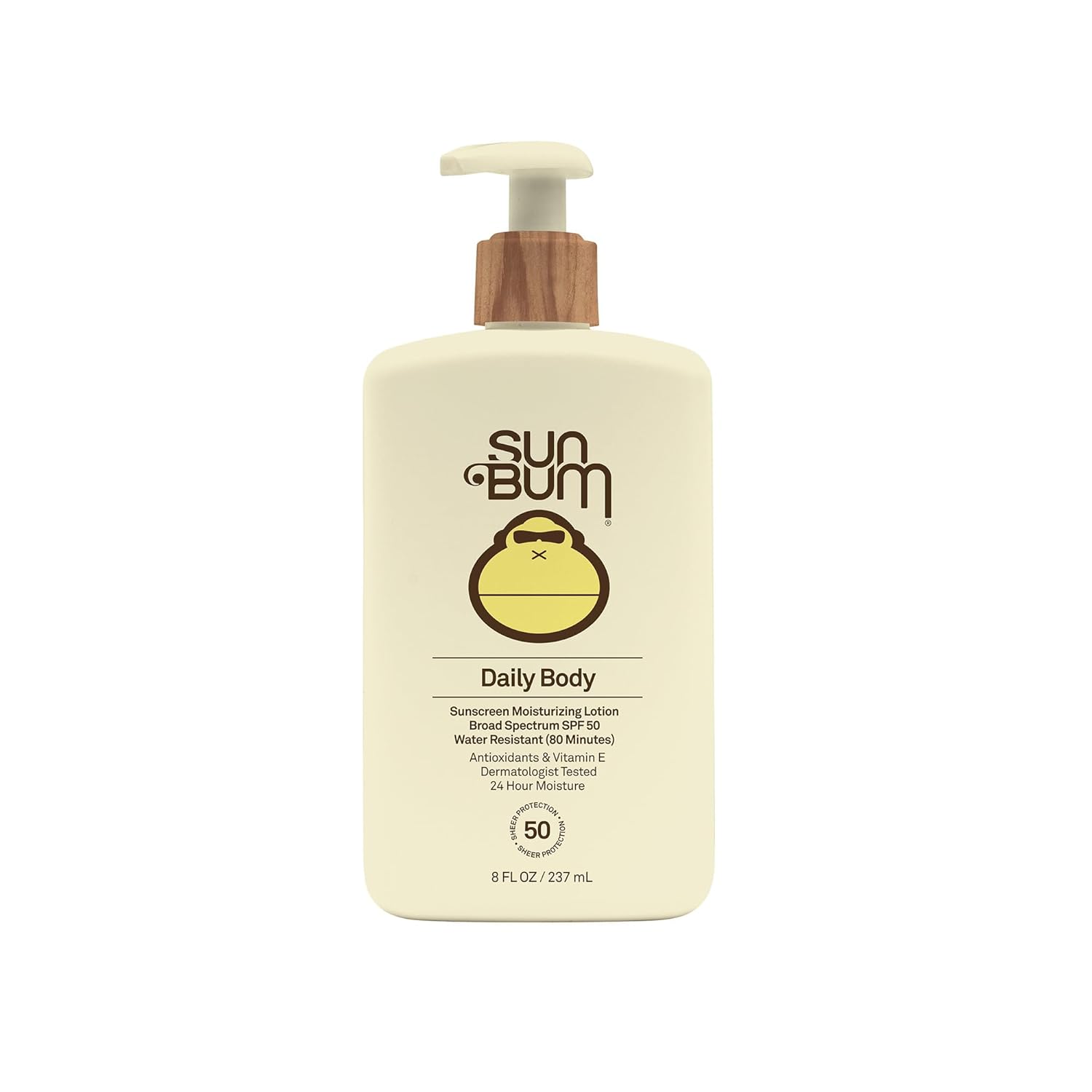 Sun Bum Daily Spf 50 Sunscreen Body Lotion | Vegan And Hawaii 104 Act Compliant (Made Without Oxybenzone & Octinoxate) Broad Spectrum Sun Care | Dermatologist Tested | 8 Fl Oz