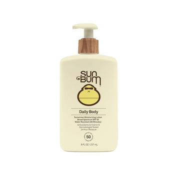 Sun Bum Daily Spf 50 Sunscreen Body Lotion - Broad Spectrum Moisturizing Sunscreen With Vitamin E - Vegan And Hawaii 104 Act Compliant (Without Octinoxate & Oxybenzone) - Dermatologist Tested - 8 Oz