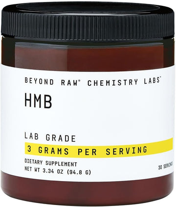 Beyond Raw Chemistry Labs Hmb Powder, Increase Performance, 30 Servings