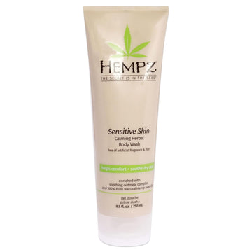 Hempz Sensitive Skin Herbal Body Wash,White Pearl , 8.5 Fluid Ounce