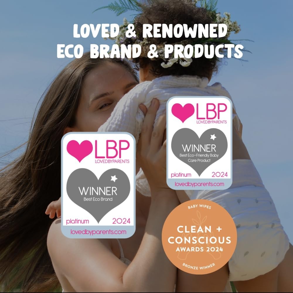 Eco By Naty Aloe Vera Baby Wipes – Plant Based Wipes, Compostable Baby And Newborn Hypoallergenic Wipes, Great For Baby Sensitive Skin (672 Count - 12 Packs Of 56)
