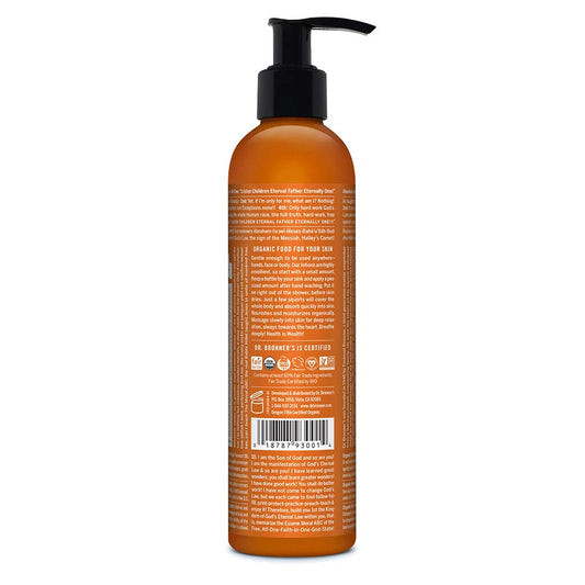 Dr. Bronner's - Organic Lotion (Orange Lavender, 8 Ounce) - Body Lotion & Moisturizer, Certified Organic, Soothing for Hands, Face and Body, Highly Emollient, Nourishes and Hydrates, Vegan, Non-GMO