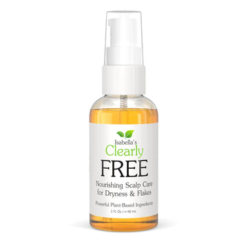 Isabella'S Clearly Free, Natural Anti Dandruff Oil | Itch Relief For Dry Itchy Scalp, Dermatitis, Psoriasis, Cradle Cap | Jojoba, Cedarwood, Manuka, Tea Tree | For Adults And Kids, Made In Usa
