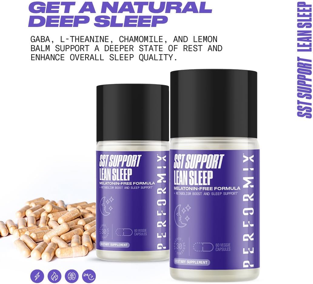 Buy Performix - Sst Support Lean Sleep - Herbal Sleep Aid Supplement - Gentle Nighttime Support - Calming Formula - 60 Veggie Capsules For Adults On  Free Shipping On Qualified Orders