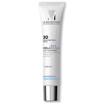 La Roche-Posay Mela B3 Uv Daily Sunscreen, Face Moisturizer With Spf 30 + Anti-Aging Melasyl + 5% Niacinamide, Helps Correct & Protect From Sun Damage, Face Sunscreen With No White Cast, 40Ml