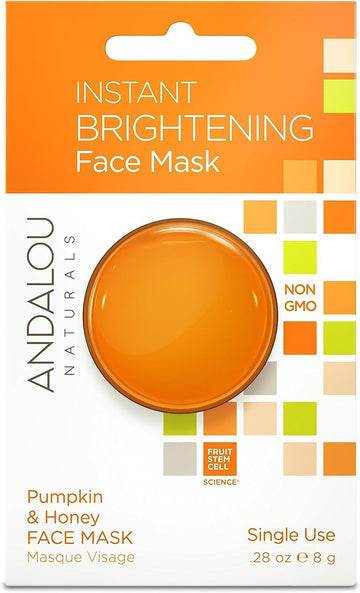 Andalou Naturals Instant Brightening Pumpkin & Honey Face Mask Pod, 0.28 Ounce