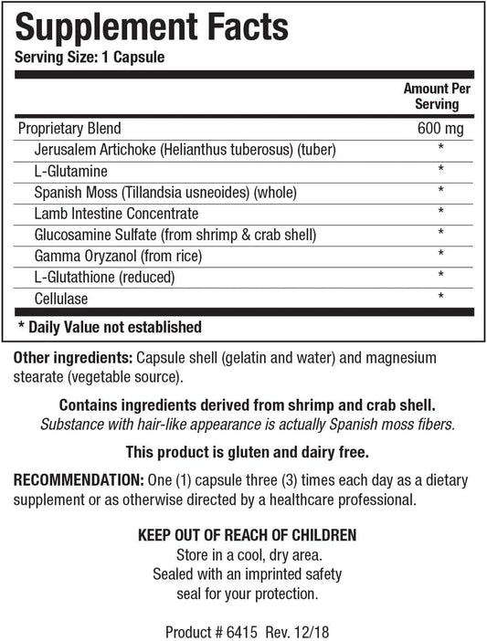 Biotics Research Ips – Optimal Gastrointestinal Support, Gut Lining Support, Gut Healing, Jerusalem Artichoke, Lamb Intestine, Glucosamine Sulfate, Gamma Oryzanol, L-Glutathione, 90 Capsules