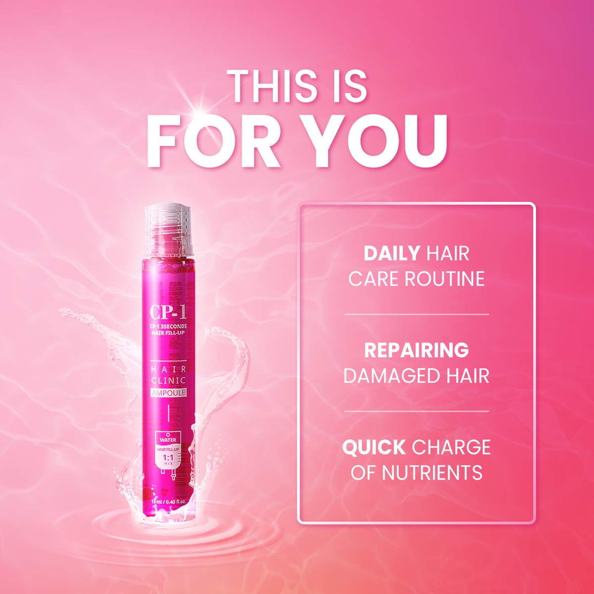 Cp-1 3 Seconds Keratin Hair Treatment Set, 20Ea (13Ml Each), Rinse Off Deep Conditioner For Dry Damaged Hair, Protein Mask, Salon Quality Self Hair Care : Beauty & Personal Care