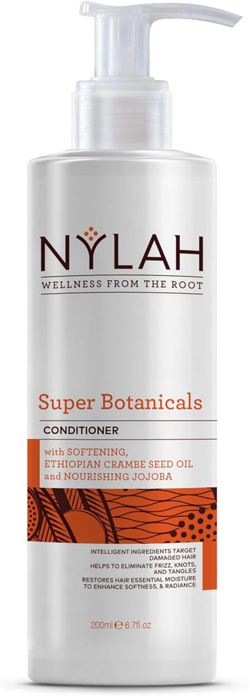 Nylah Super Botanicals Conditioner 200Ml Double Strength For Deep Hydration & Strength For Afro & Curly Hair, Restores Moisture, Softens & Defines