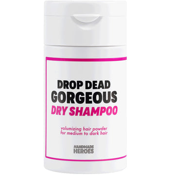 Handmade Heroes Non Aerosol Dry Shampoo Volume Powder 100% Natural & Vegan Volumizing Hair Powder For Light Hair And Blonde (Dry Shampoo And Brush Kit)