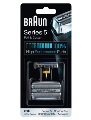 Braun Series 5 Combi 51S Foil And Cutter Replacement Pack (Formerly 8000 360 Complete Or Activator), 0.32 Ounce