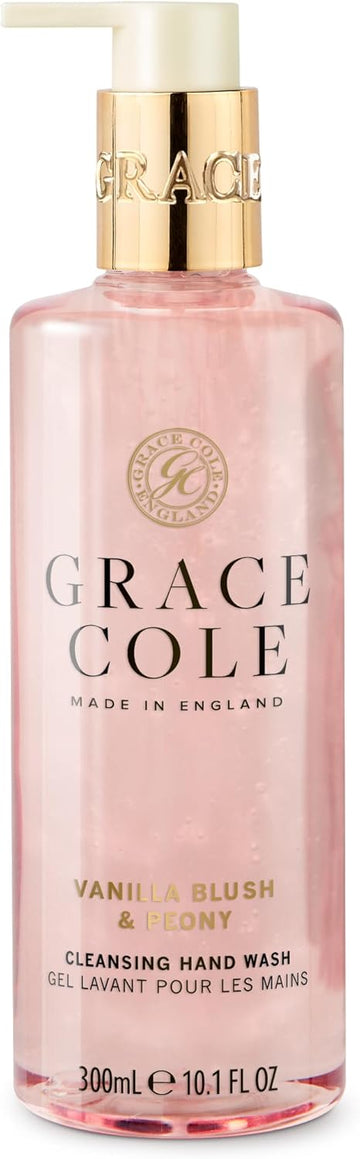 Grace Cole Grapefruit Lime & Mint Hand Wash 300Ml - Moisturising Liquid Soap Contains Essential Oils - Vegan Friendly & Cruelty Free, Contains No Sls Or Parabens - Made In England
