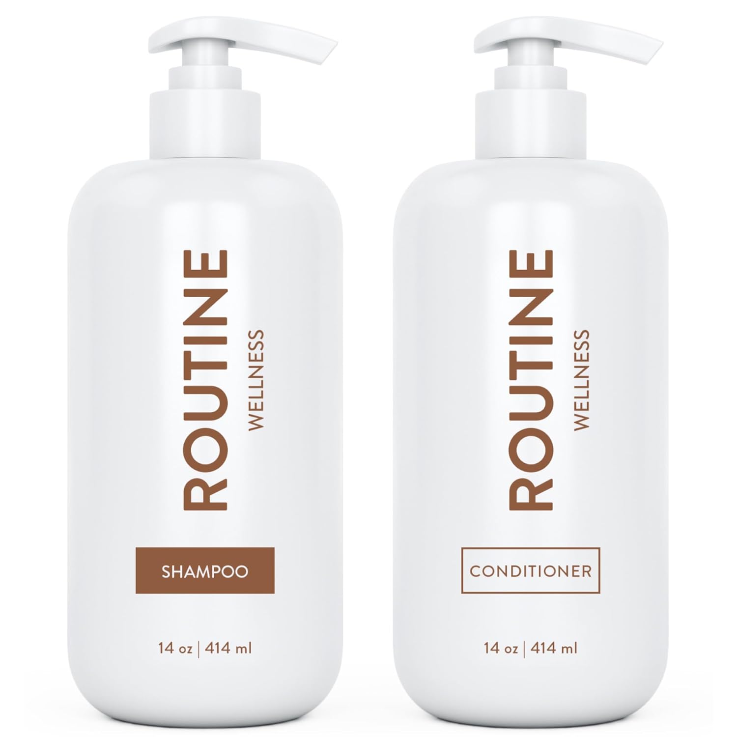 Shampoo And Conditioner Set For Stronger Hair - Biotin | Color Safe | Sulfate-Free | Vegan | Clinically Tested | Nourishing Oils And Vitamins - Basil & Avocado 14Oz (Pack Of 2)