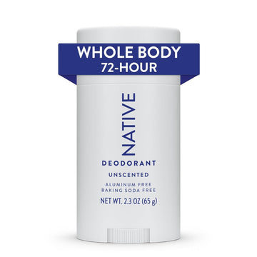 Native Whole Body Deodorant Stick Contains Naturally Derived Ingredients, Deodorant For Men And Women | 72 Hour Odor Protection, Aluminum Free With Coconut Oil And Shea Butter | Unscented