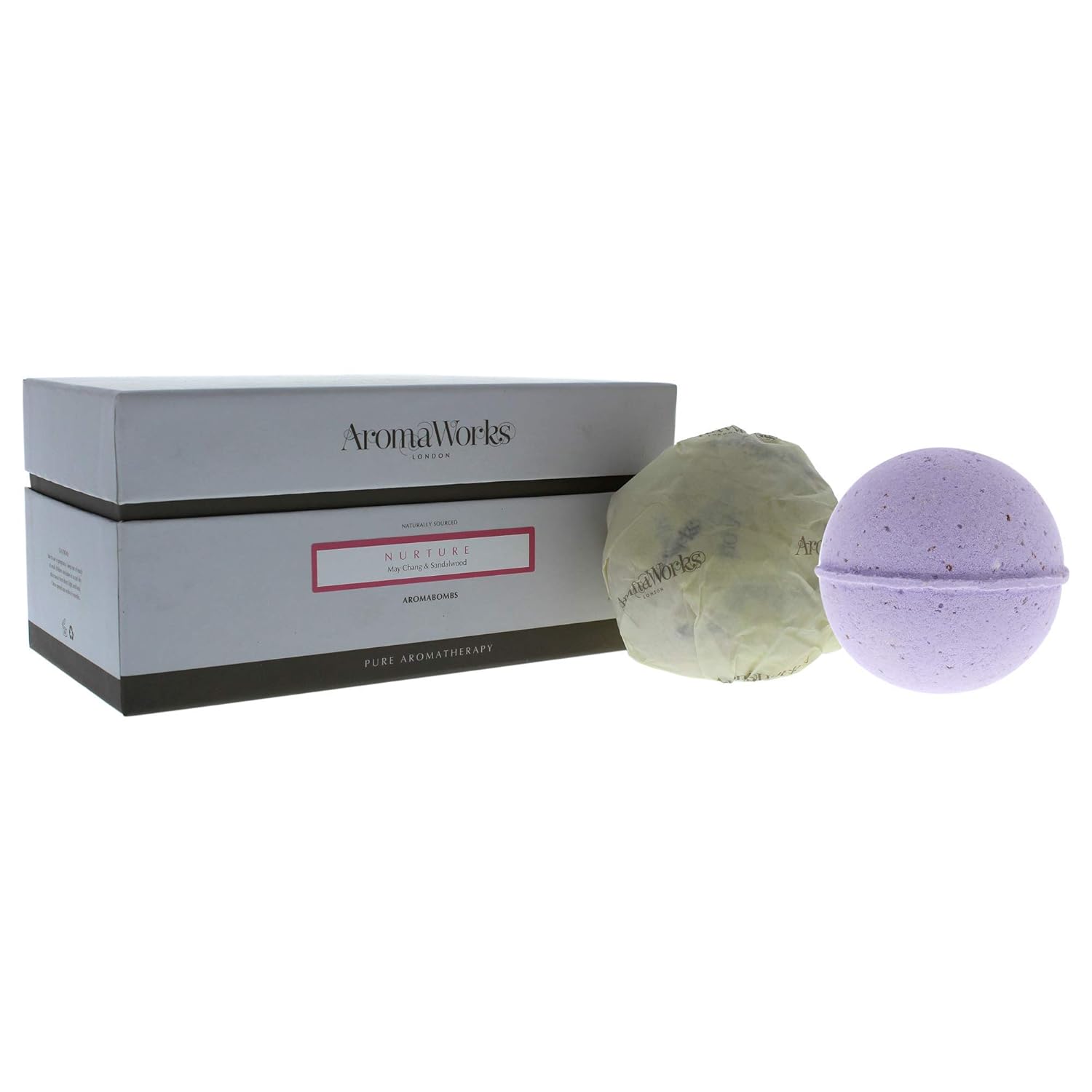 Aromaworks Nurture Aromabomb Duo - Creates A Luxurious And Therapeutic Experience - Envelops You In The Scents Of Purity - Key Ingredients Of Chamomile, Lavender And Geranium - 2 X 8.81 Oz Bath Bomb : Beauty & Personal Care