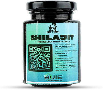 Buie Authentic Mongolian Shilajit | From Altai Mountains | Pure Shilajit Resin | Natural Source Of Fulvic Humic Blend | Ayurvedic Rasayana Rejuvenation Herbal Supplement | 100 Gms (3.5 Fl Oz)