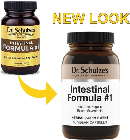 Dr. Schulze'S Intestinal Formula #1 Colon Bowel Cleanse, 90 Caps, 2 Count