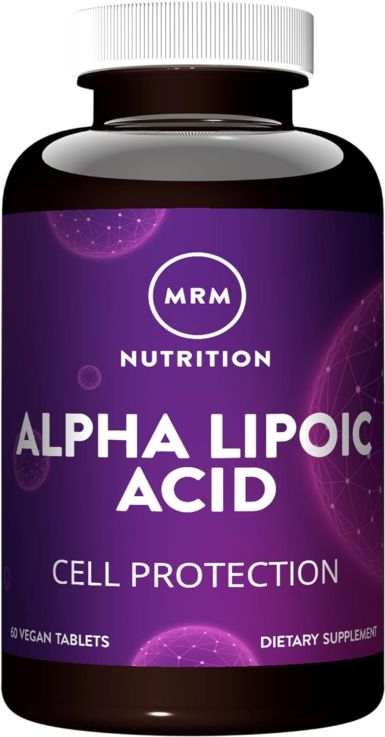 MRM Nutrition Alpha Lipoic Acid | 300mg ALA | Cell Protection | Liver Health + detoxification | Potent antioxidant | Vitamin C + E Regeneration | 60 Servings