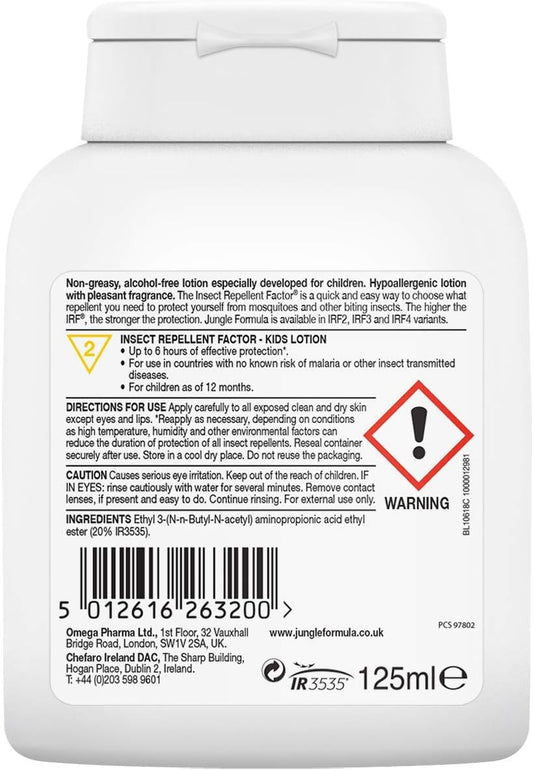 Jungle Formula For Kids Lotion Insect Repellent, 125 Ml