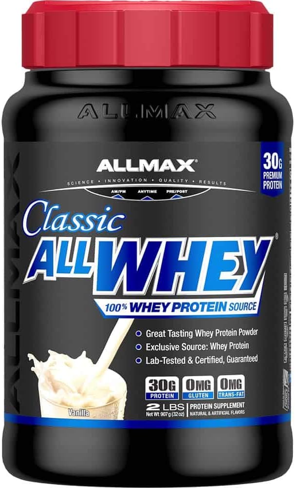 Allmax Nutrition Allwhey Classic, Vanilla, 2Lb