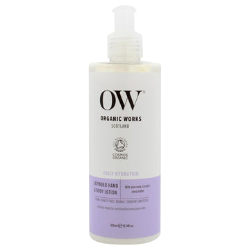 Daily Hydration Hand And Body Lotion - Enriched With Vitamin E, Cocoa Butter Lotion For Skin Hydration - Lavender - 10.14 Oz