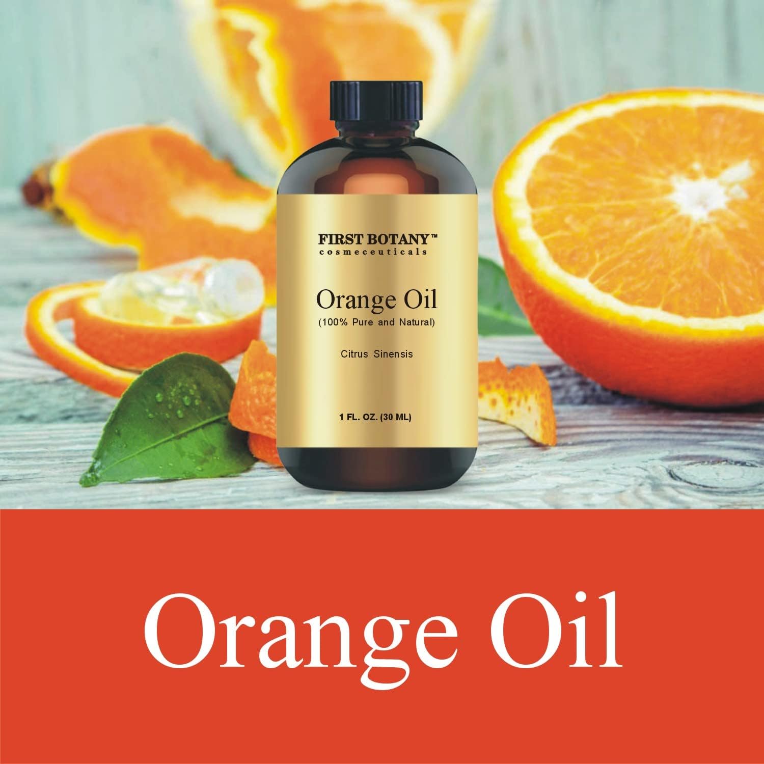 First Botany, 100% Pure Orange Essential Oil - Premium Orange Oil for Aromatherapy, Massage, Topical & Household Uses - 1 fl oz (Orange) : Health & Household