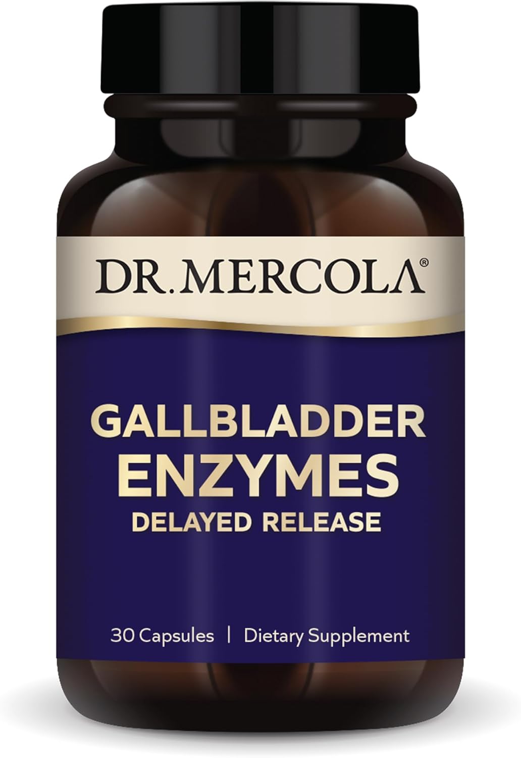 Dr. Mercola Gallbladder Enzymes, 30 Servings (30 Capsules), Dietary Supplement, Supports Digestive Health, Non Gmo