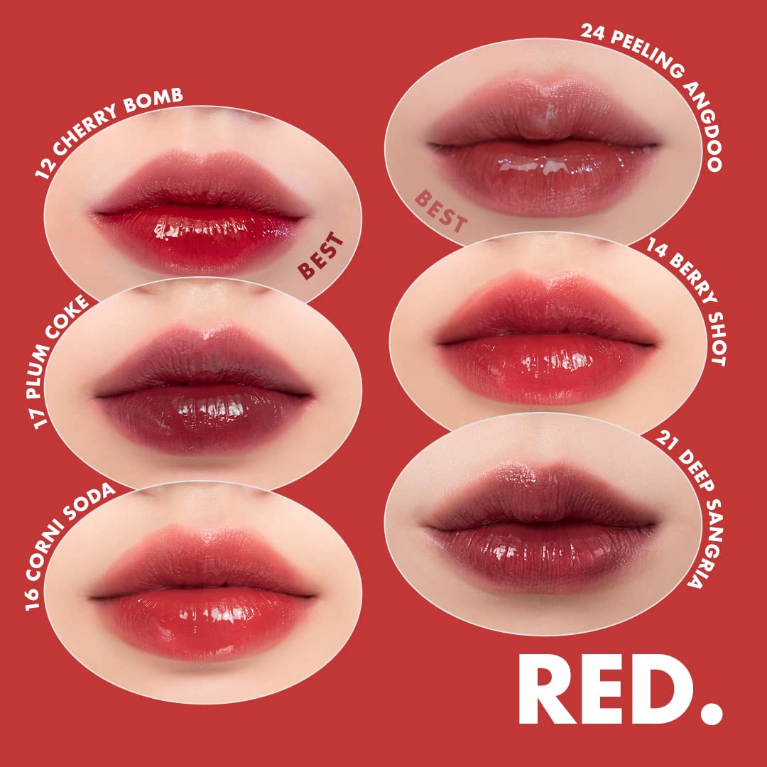 Rom&Nd Juicy Lasting Tint 23 Nucadamia, Vivid Color, Glossy Finish, Long-Lasting, Mlbb, Moisturizing, Highly-Pigmented, Clear & Natural Makeup, Lip Tint For Daily Use, K-Beauty, 5.5G / 0.2 Oz
