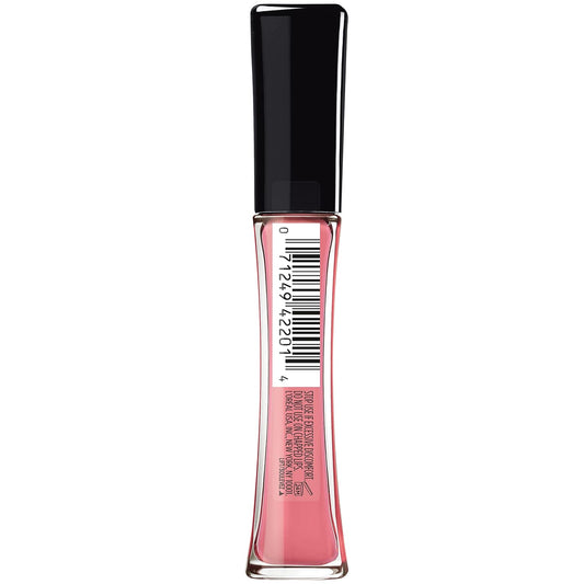 L'Oreal Paris Infallible Pro Gloss Plump Lip Gloss With Hyaluronic Acid, Long Lasting Plumping Shine, Lips Look Instantly Fuller And More Plump, Blossom, 0.21 Fl. Oz