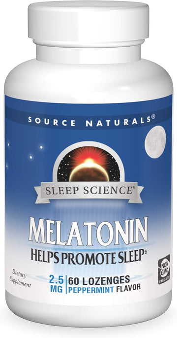 Source Naturals Melatonin 2.5 Mg - 60 Peppermint Avored Lenges