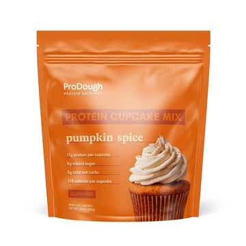 ProDough High Protein- Gluten Free Cupcake Mix, Low Carb, 13g of Protein per Cupcake, No Added Sugars, Keto Friendly, Makes 12, Healthy Dessert (Pumpkin Spice)