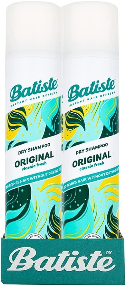 Batiste Dry Shampoo Original 200Ml, Fresh & Clean Fragrance, No Rinse Spray To Refresh Hair In Between Washes