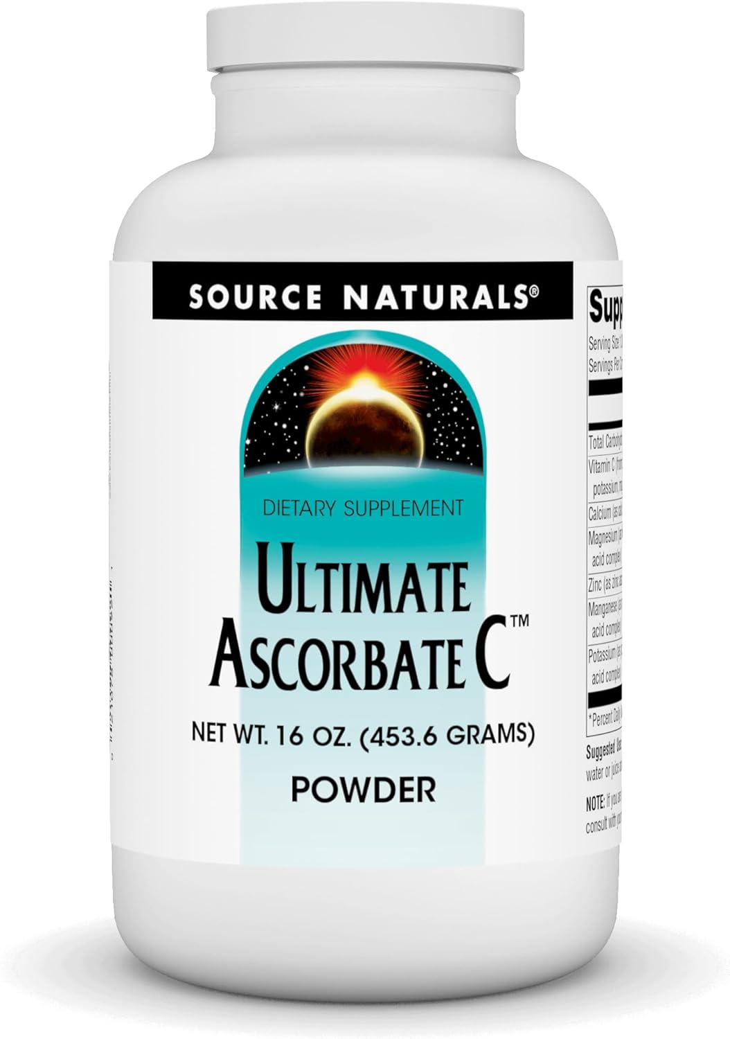 Source Naturals Ultimate Ascorbate C Powder - Vitamin C - 1000 Mg Supports Immune System - 16 Oz