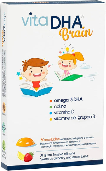 VitaDHA® Brain for Children | 250 mg Omega-3 DHA, Choline and Vitamin