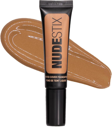 Nudestix Tinted Cover Liquid Foundation, Buildable Coverage For Even Skin Tone, Flawless Natural Lightweight Makeup Finish, Shade: Nude 7.5, 0.84 Fl Oz (25 Ml)