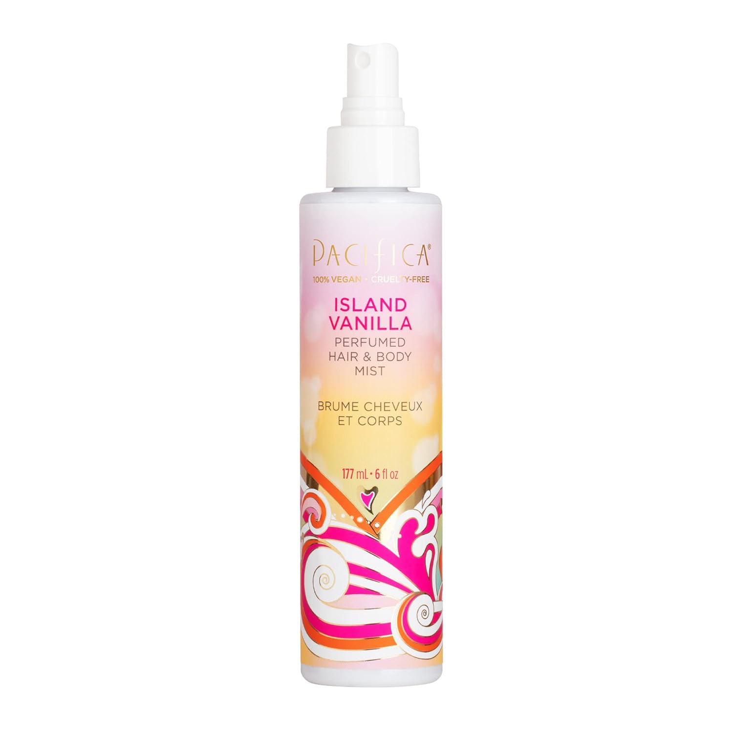 Pacifica Beauty, Island Vanilla Hair Perfume & Body Spray, Best Warm Vanilla Scent, Natural & Essential Oils, Alcohol Free, Clean Fragrance, Vegan & Cruelty Free