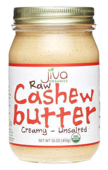 Jiva Organics Raw Organic Cashew Butter 16-Ounce Jar