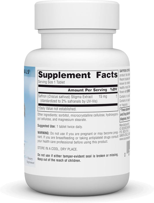 Source Naturals Serene Science Saffron Extract, For Mood Support* - 30 Tablets