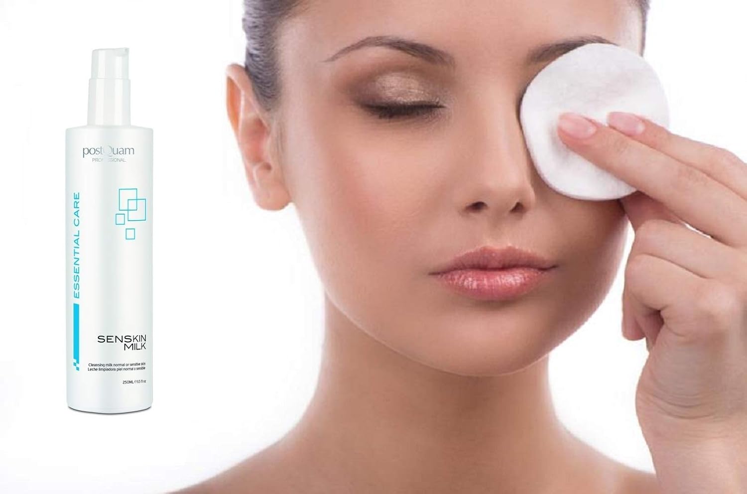 Postquam Professional Senskin Milk Normal/Sensitive Skin 250Ml Cleansing Milk – Leaves The Complexion Clean And Smooth - With Softening And Moisturizing Effect : Beauty & Personal Care