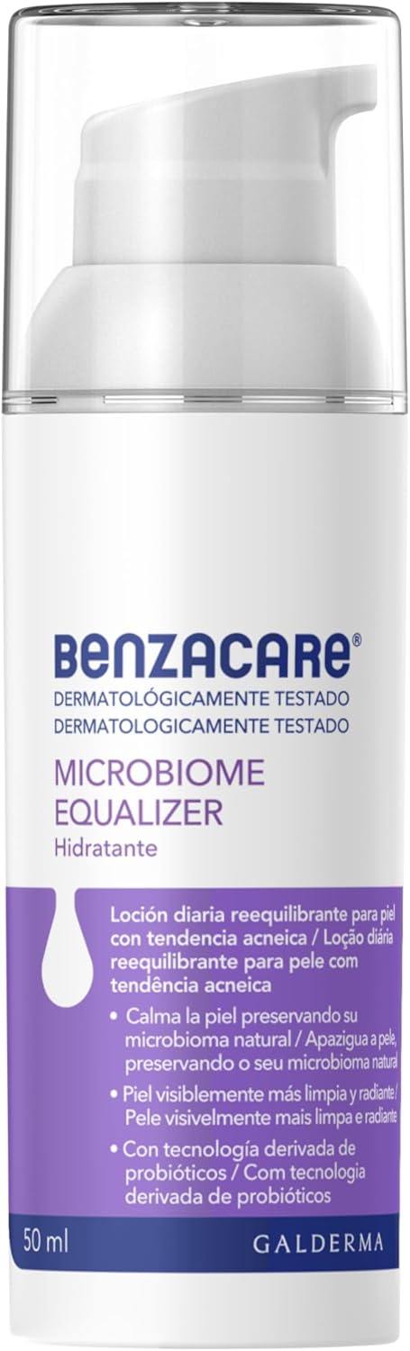 BENZACARE Microbioma Equalizer Moisturising Facial Lotion Balancing for Acne Prone Skin 50ml