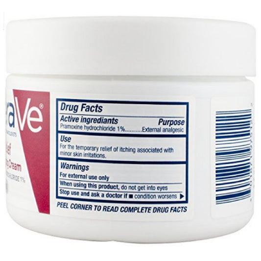 CeraVe Moisturizing Cream for Dry Skin Relief | 12 Ounce | Fragrance Free Cream with Pramoxine for Itch Relief : Health & Household