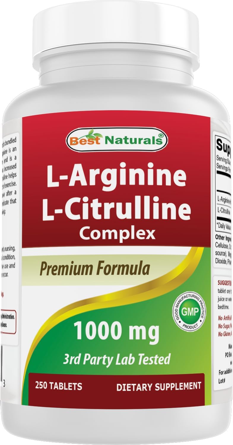 Best Naturals Arginine Citruline Complex 1000 Mg 120 Tablets