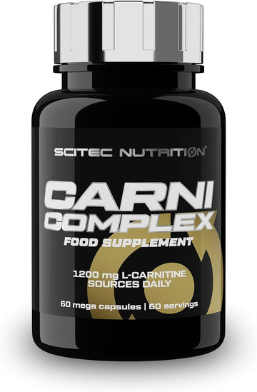 Scitec Nutrition Carni Complex, 1200 Mg Mega Caps Of L-Carnitine & Acetyl L-Carnitine, 60 Caps