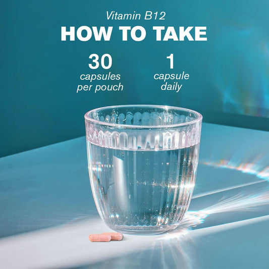 Daily Vitamin B12, 2000Ug | High Strength Energy Support | 30 Vegan Capsules | One-A- Day | Dr.Vegan